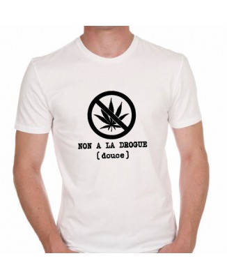 T-shirt Non à la drogue (douce)