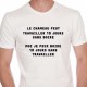 T-shirt humoristique Chameau... Boire... Travailler..