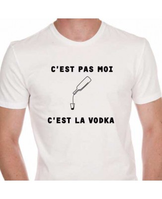 T-shirt C'est pas moi c'est la vodka