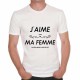 T-shirt humoristique j'aime ma femme [200245]