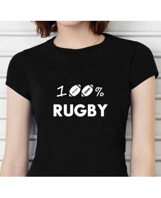 T-shirt humoristique 100% RUGBY
