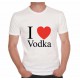 T-shirt humoristique I Love Vodka 