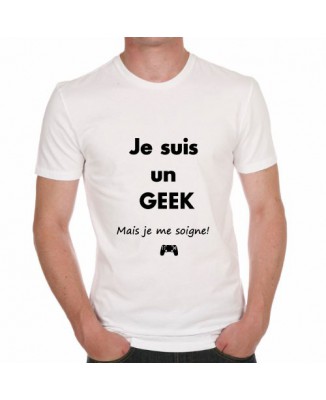 T-shirt humoristique Je suis un geek
