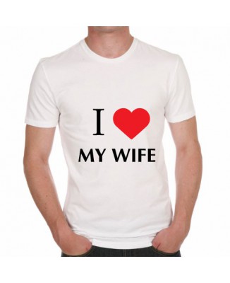 T-shirt humoristique I love my wife