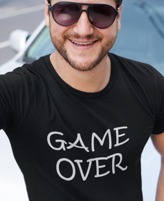 T-shirt humour geek "Game Over"
