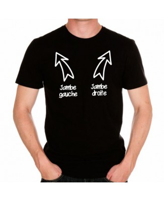 T-shirt Jambe gauche et Jambe droite