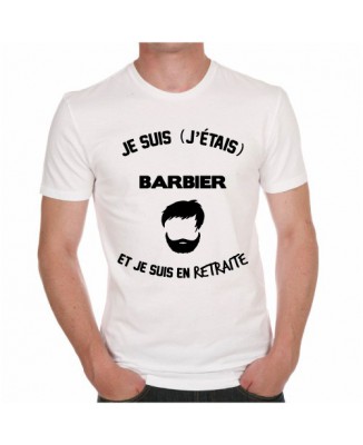 T-shirt Je suis barbier et je suis en retraite