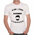 T-shirt Je suis barbier et je suis en retraite