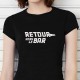 T-shirt" Retour vers le bar" parodie Retour vers le Futur