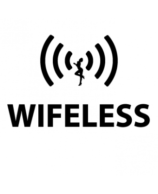 Tee shirt Wifeless parodie Wireless
