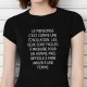 T-shirt humoristique "Mensonge, ejaculation, homme, femme"