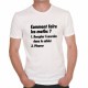 T-shirt Comment faire les maths ? 1. Recopier 2. Pleurer